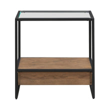 Bedford Drawer End Table for Living Room - Weathered Oak