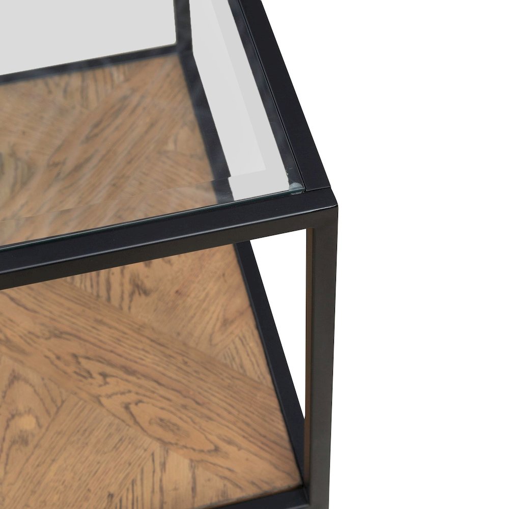 Bedford Drawer End Table for Living Room - Weathered Oak