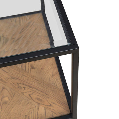 Bedford Drawer End Table for Living Room - Weathered Oak