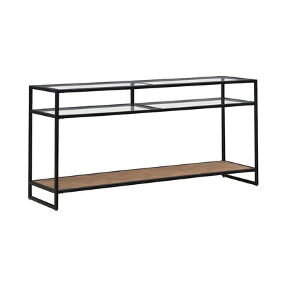 Bedford Sofa Table for Living Room - Weathered Oak
