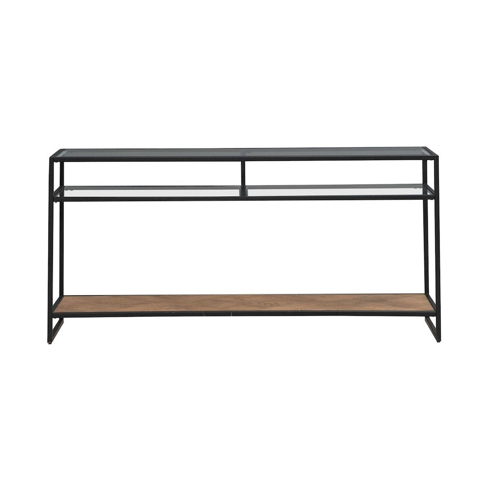 Bedford Sofa Table for Living Room - Weathered Oak