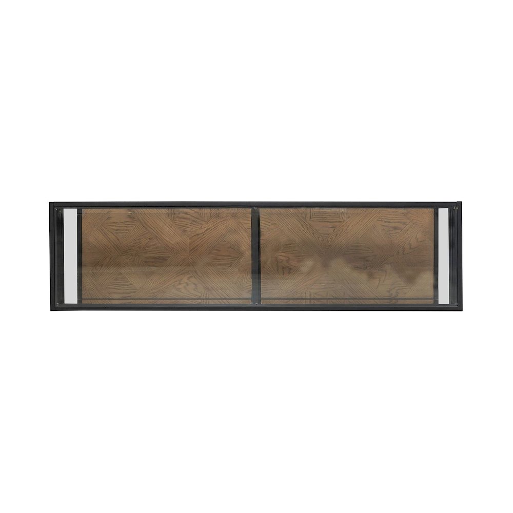 Bedford Sofa Table for Living Room - Weathered Oak
