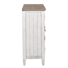 Heartland 2 Door 6 Drawer Chesser in Antique White w/ Tobacco Top