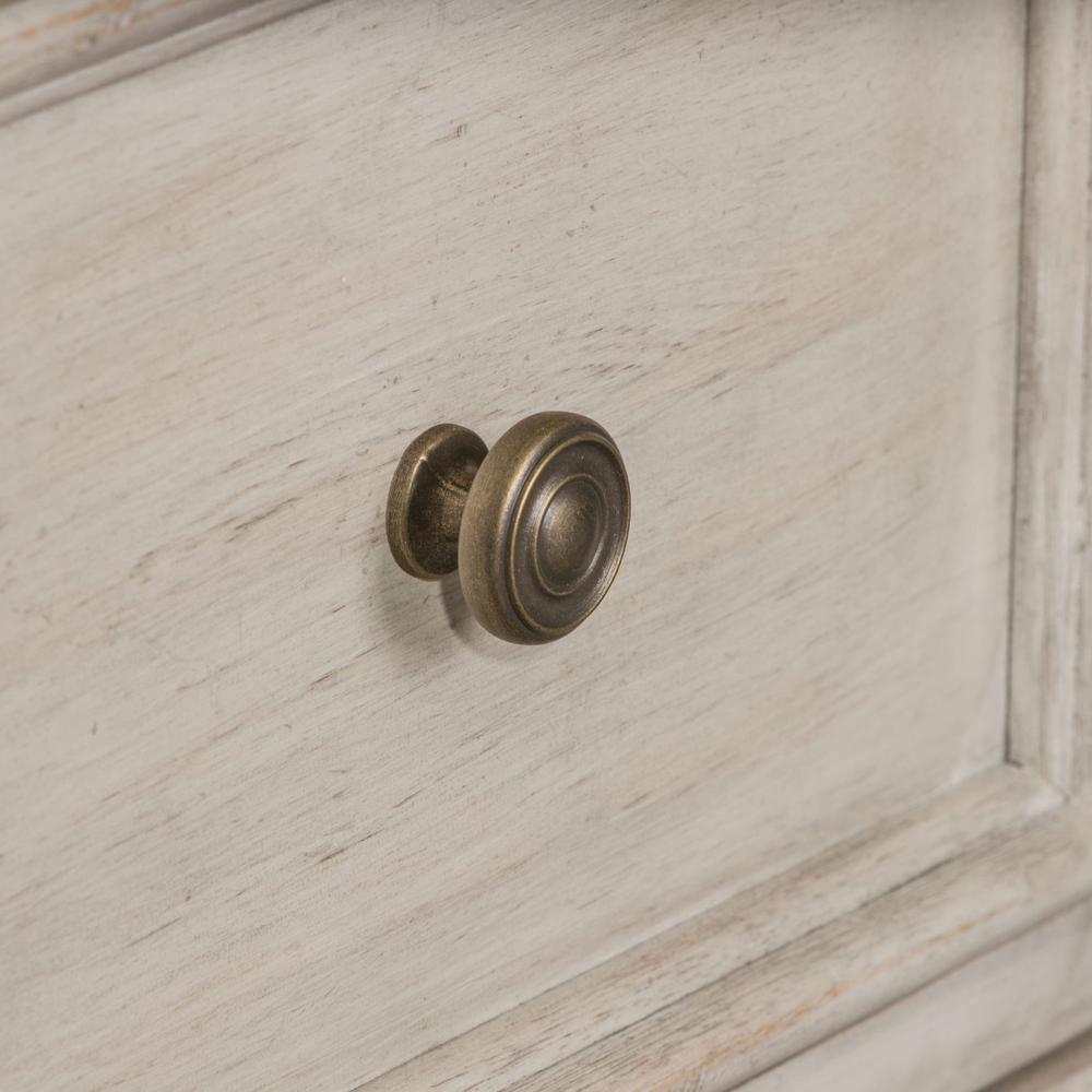 Heartland 2 Door 6 Drawer Chesser in Antique White w/ Tobacco Top