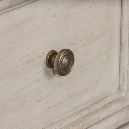 Heartland 2 Door 6 Drawer Chesser in Antique White w/ Tobacco Top