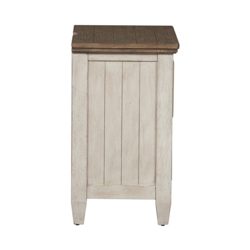 2 Drawer Night Stand w/ Charging Station