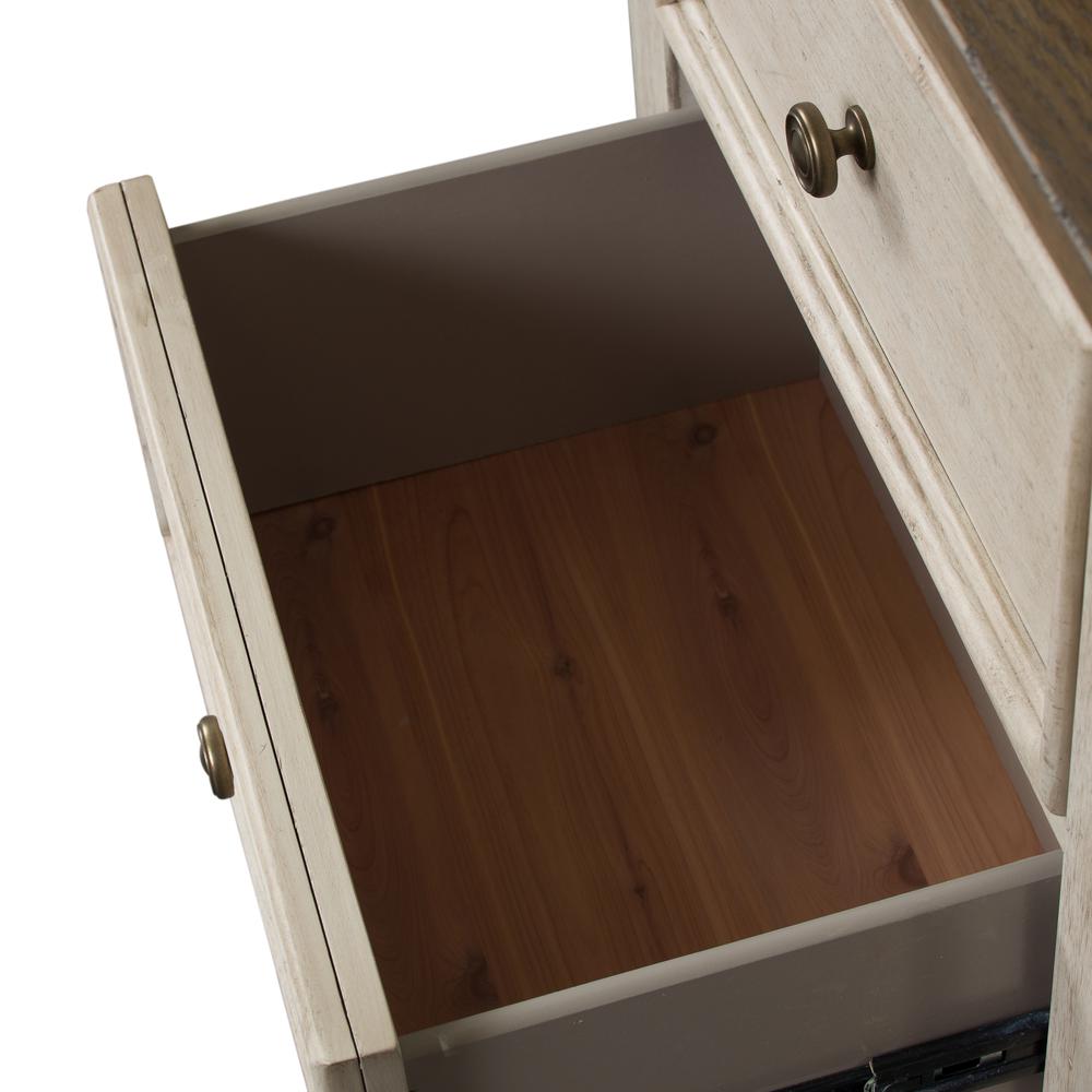 2 Drawer Night Stand w/ Charging Station