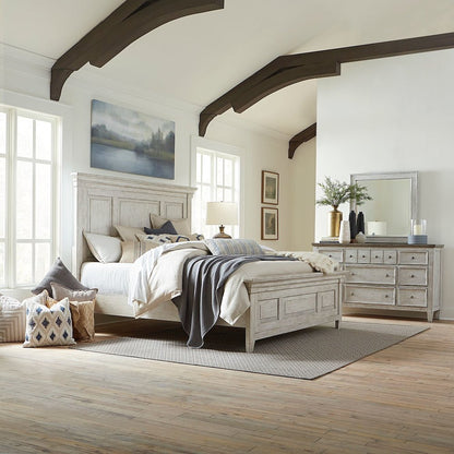 Heartland King Panel Bed, Dresser & Mirror