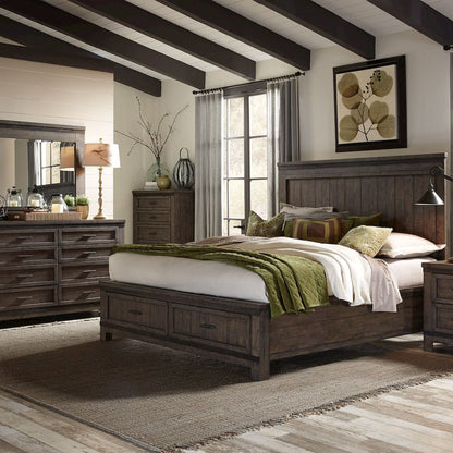 Heartland King Panel Bed, Dresser & Mirror