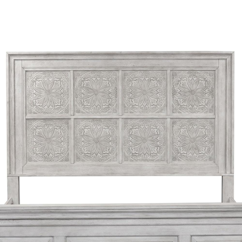 Heartland Optional California King Panel Bed in Antique White w/ Tobacco Top