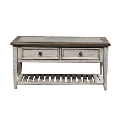Rectangular Ceiling Tile Cocktail Table