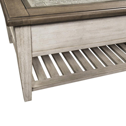 Rectangular Ceiling Tile Cocktail Table