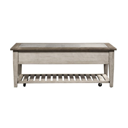 Rectangular Ceiling Tile Cocktail Table