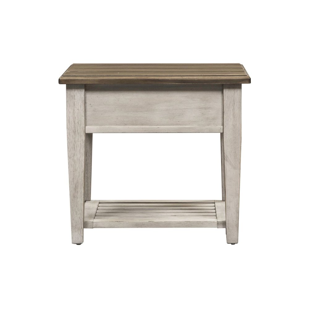 3 Pc Living Room Set Glass Top Cocktail Table, 2 End Tables, White/Tobacco Tops
