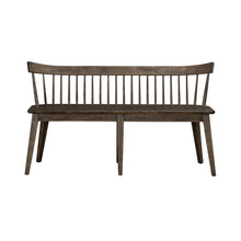 Midland Falls Spindle Back Bench (RTA) - Rustic Brown