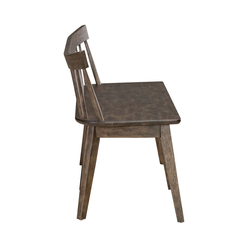 Midland Falls Spindle Back Bench (RTA) - Rustic Brown