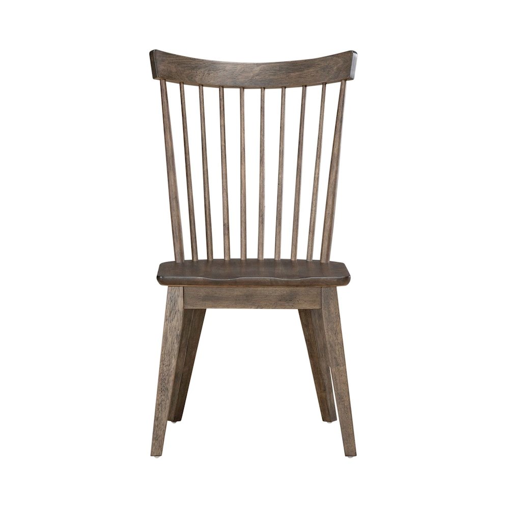 Midland Falls Spindle Back Side Chair (RTA) - Set of 2 - Rustic Brown