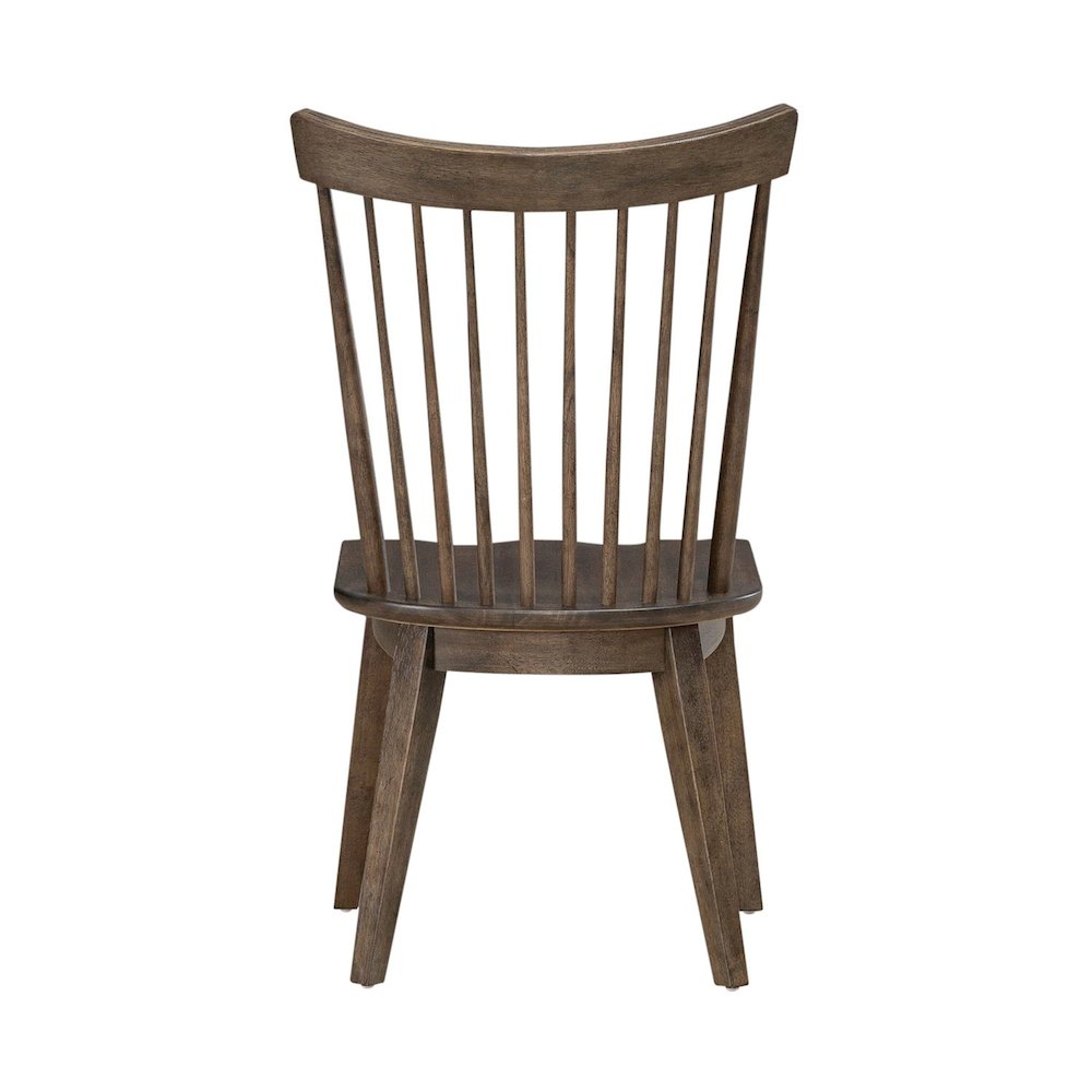 Midland Falls Spindle Back Side Chair (RTA) - Set of 2 - Rustic Brown