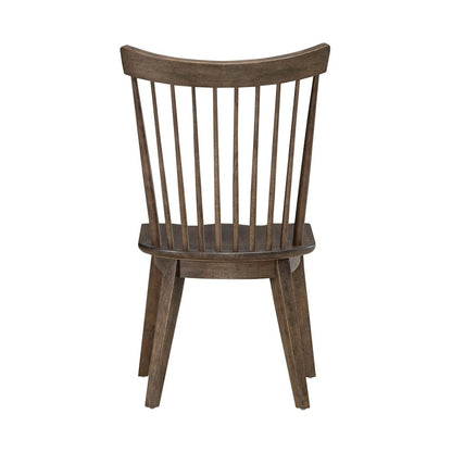 Midland Falls Spindle Back Side Chair (RTA) - Set of 2 - Rustic Brown