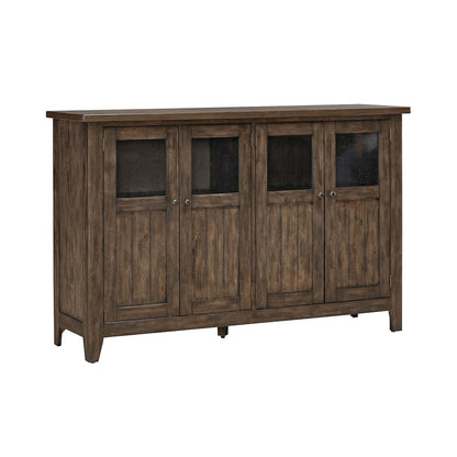 Midland Falls Buffet - Rustic Brown Wood