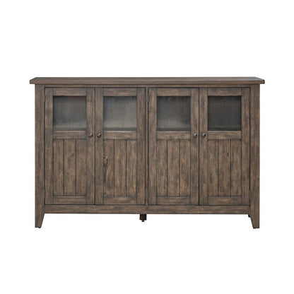 Midland Falls Buffet - Rustic Brown Wood