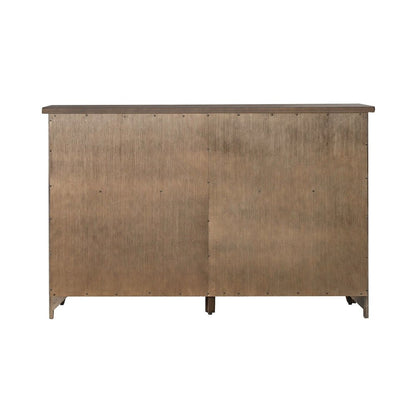 Midland Falls Buffet - Rustic Brown Wood