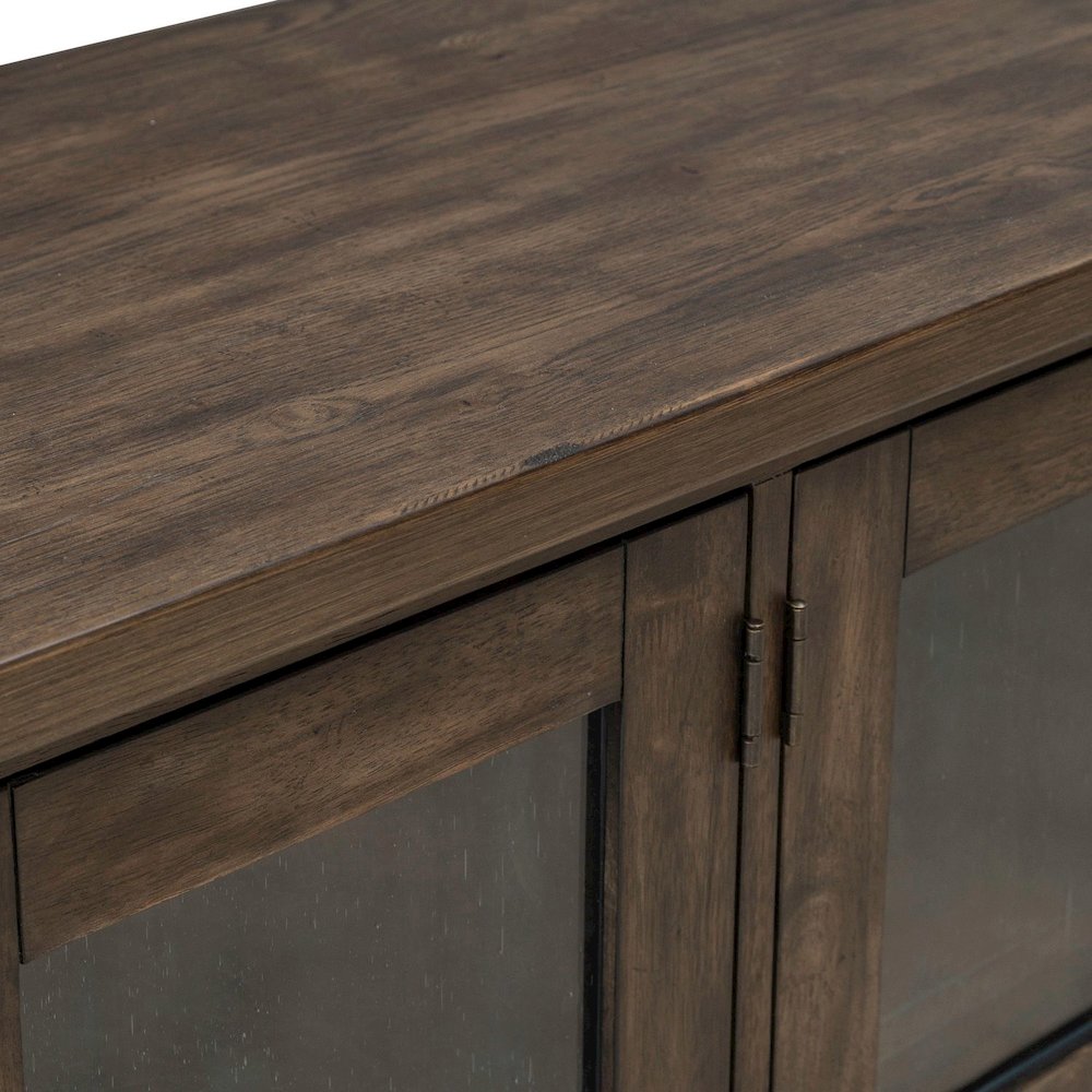 Midland Falls Buffet - Rustic Brown Wood