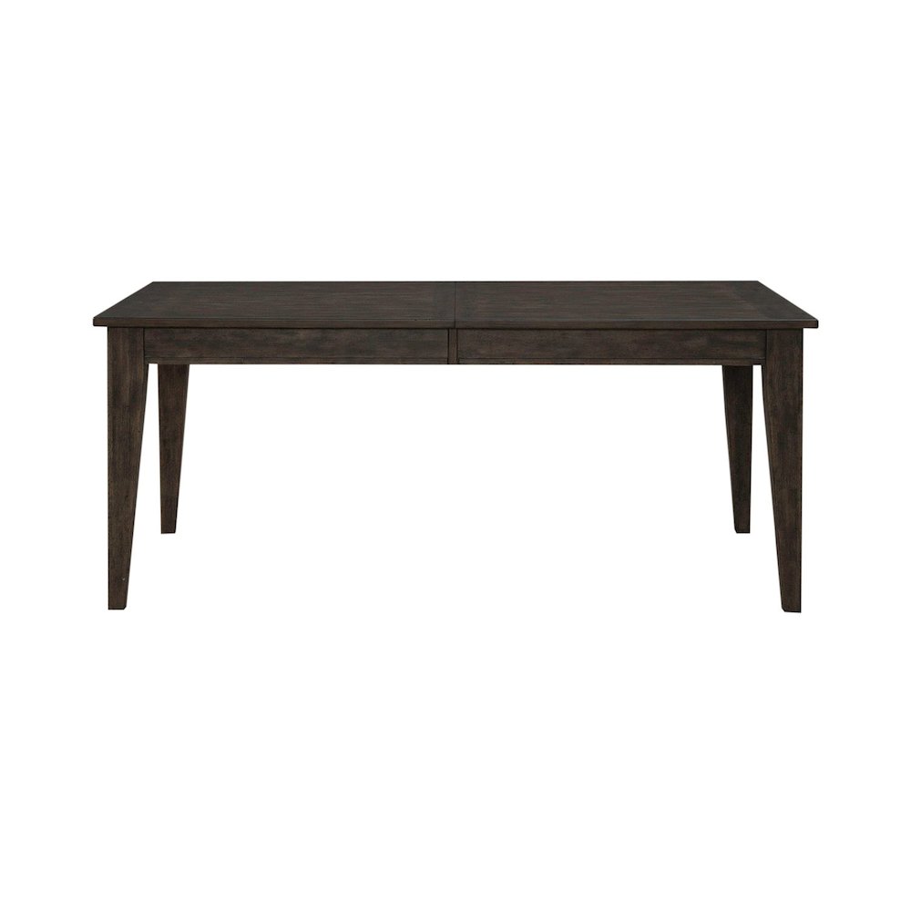 Midland Falls Rectangular Leg Table - Rustic Brown Oak Wood