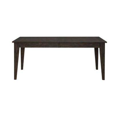 Midland Falls Rectangular Leg Table - Rustic Brown Oak Wood