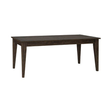 Midland Falls Rectangular Leg Table - Rustic Brown Oak Wood