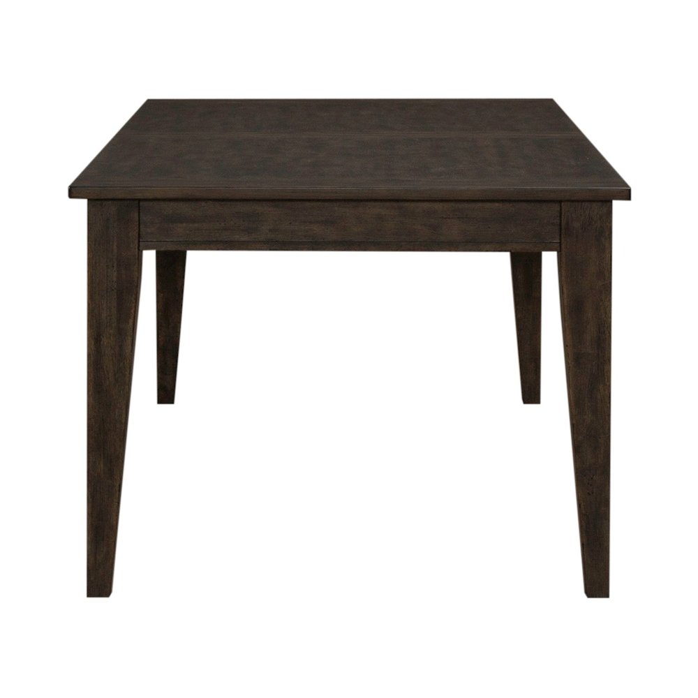 Midland Falls Rectangular Leg Table - Rustic Brown Oak Wood