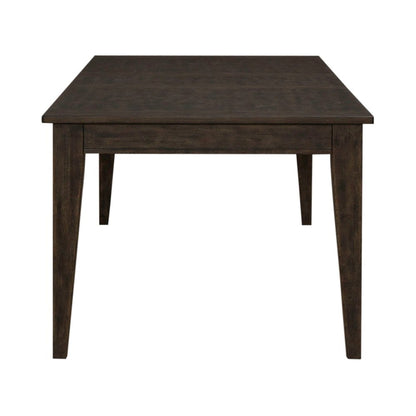 Midland Falls Rectangular Leg Table - Rustic Brown Oak Wood
