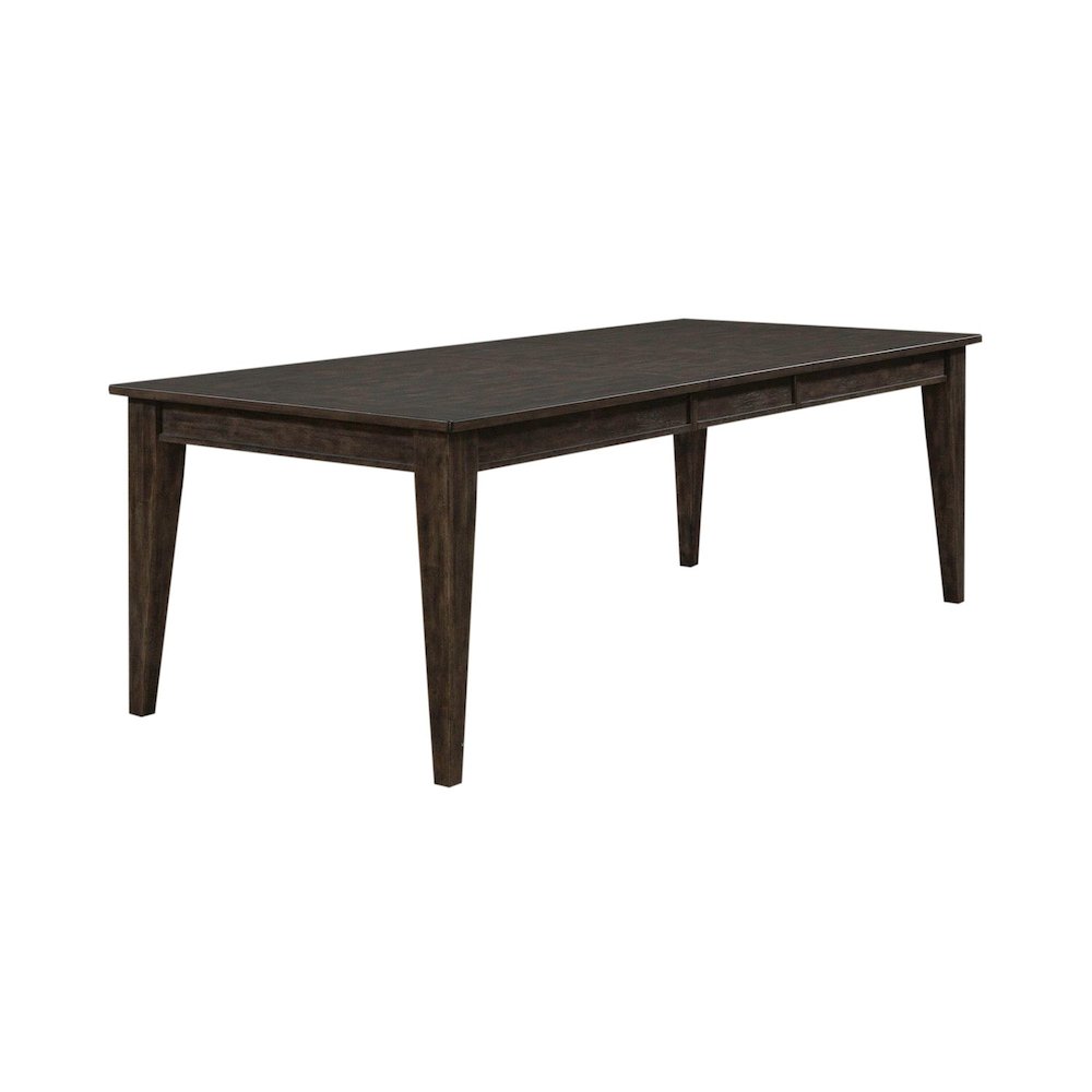 Midland Falls Rectangular Leg Table - Rustic Brown Oak Wood