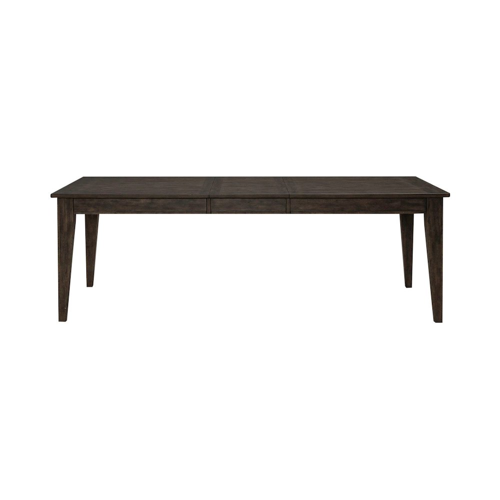 Midland Falls Rectangular Leg Table - Rustic Brown Oak Wood