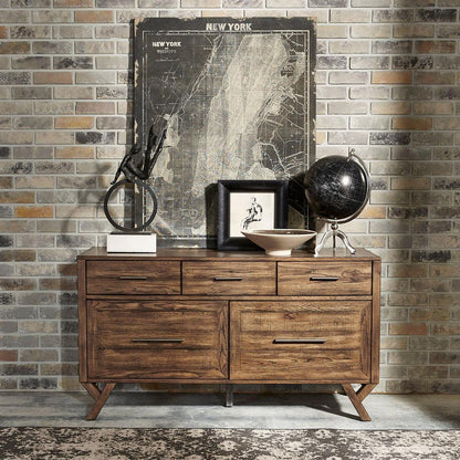 Lennox Credenza in Weathered Chestnut