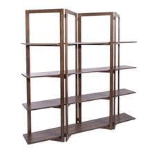 Lennox Open Bookcase in Weathered Chestnut