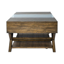 Lennox Display Cocktail Table in Weathered Chestnut