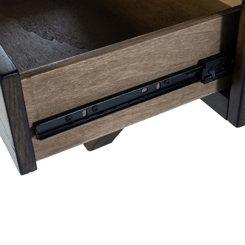Lennox Display Cocktail Table in Weathered Chestnut