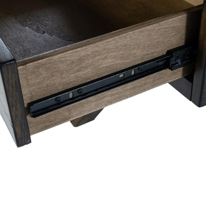 Lennox Display Cocktail Table in Weathered Chestnut