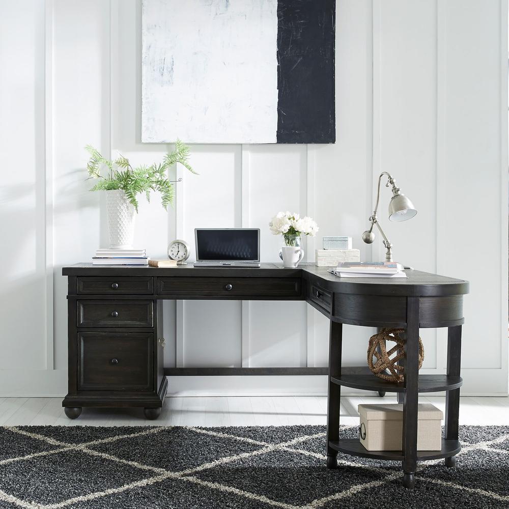 Harvest Home Optional L Shaped Desk Set in Chalkboard