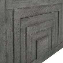Dusty Charcoal Panel Headboard, Heavy Distressing Solid, Manufactured Wood