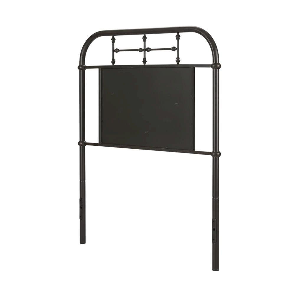 Twin Distressed Metal Headboard, Vintage Design, Sturdy Metal Tube Construction