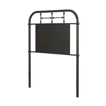 Twin Distressed Metal Headboard, Vintage Design, Sturdy Metal Tube Construction