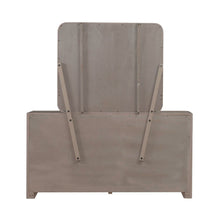 Queen Shelter Bed, Dresser & Mirror Contemporary Bedroom Set - Burnished Clay