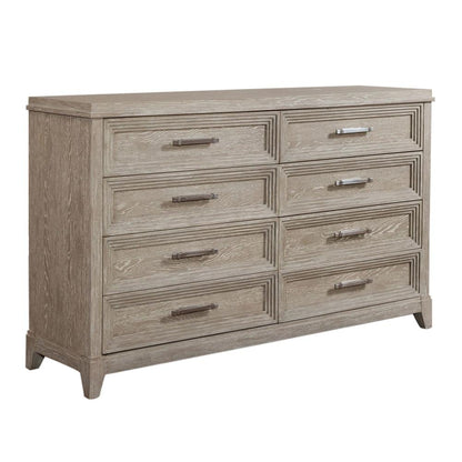 Belmar 8 Drawer Dresser in Washed Taupe