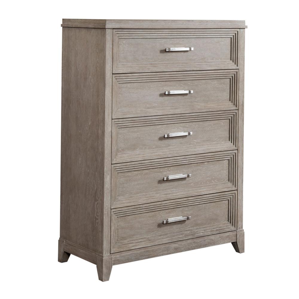 Belmar 5 Drawer Chest in Washed Taupe