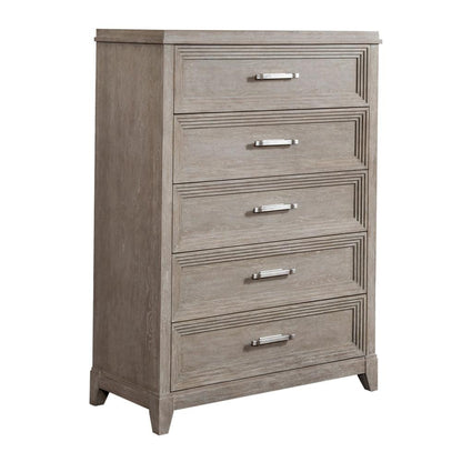 Belmar 5 Drawer Chest in Washed Taupe