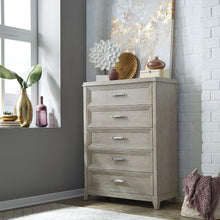 Belmar 5 Drawer Chest in Washed Taupe