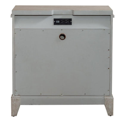 Belmar 3 Drawer Night Stand in Washed Taupe