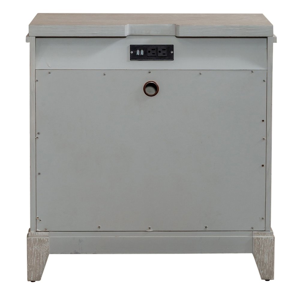 Belmar 3 Drawer Night Stand in Washed Taupe
